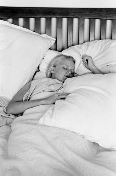sleeping me